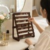 Wooden Earring Display Stand, Large Capacity Multi-Tier Jewelry Organizer Rack