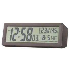 Acctim Karminski Digital Alarm Clock Crescendo Alarm Date & Temperature Display Reduced Glare LCD Display Grey