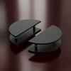 HMXBTO Half-Round Pull Handle, Double-Sided Heavy-Duty Aluminum Push-Pull Handle, Commercial-Grade