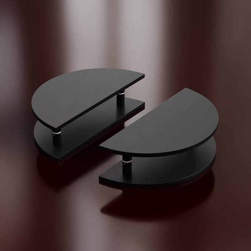 HMXBTO Half-Round Pull Handle, Double-Sided Heavy-Duty Aluminum Push-Pull Handle, Commercial-Grade