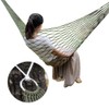 Hammock, Outdoor Nylon Mesh Rope Hammock Comfortable Hanging Bed for