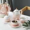 Sweejar Porcelain Tea Sets, 8 OZ Cups & Saucer Service