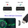 NFHK USB 2.0 Micro USB 5Pin Male to Female Extension