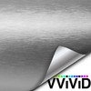 VViViD® XPO Silver Brushed Steel Car Wrap Vinyl Roll with