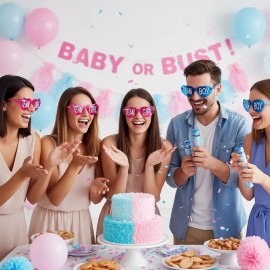 10 Azul Y Rosa, Género, Gafas, Fiesta Masculino Y Femenino