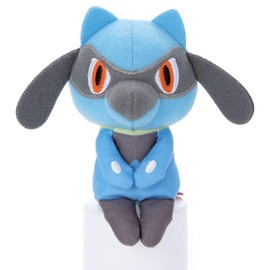 Takara Tomy Arts Pokemon Chokkori-san Riol Plush Toy, Height Approx. 4.7 inches (12 cm)