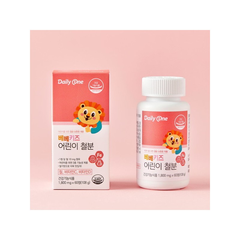 Daily One Bebe Kids Children's Iron 1,800mg / 데일리원 베베키즈