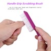 SQULIGT 6Pcs Nail Brush for Cleaning Fingernails, Handle Grip Cleaning