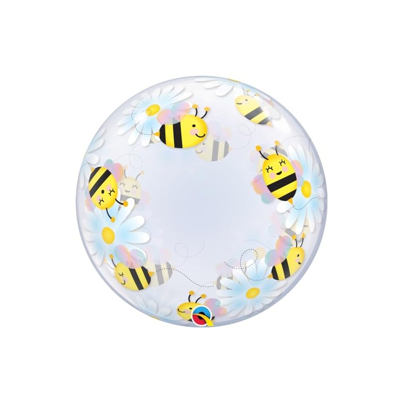 Qualatex Deco Bubble 24" Bees & Daisies