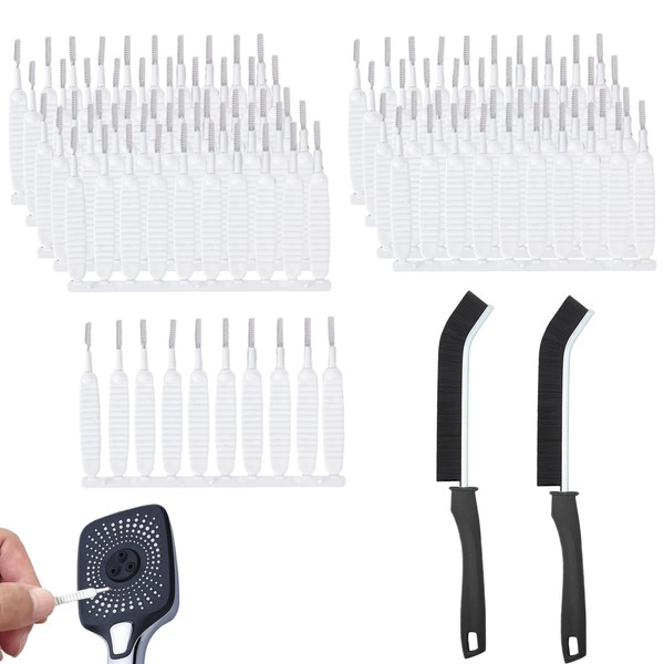 102pcs Shower Head Cleaning Brushes Set, Multifunctional Crevice Cleaning Brushes, Anti-Clogging Deep Detail Cleaning Brushes for Shower Head, Phone Hole, Keyboard, Cosmetic Bottle, Bathroom, Kitchen