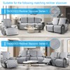 TAOCOCO Non-Slip Buckles for Recliner slipcover (3 Pieces, Black)