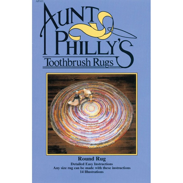Aunt Philly's Toothbrush Quilts AP103 Round Toothbrush Rug