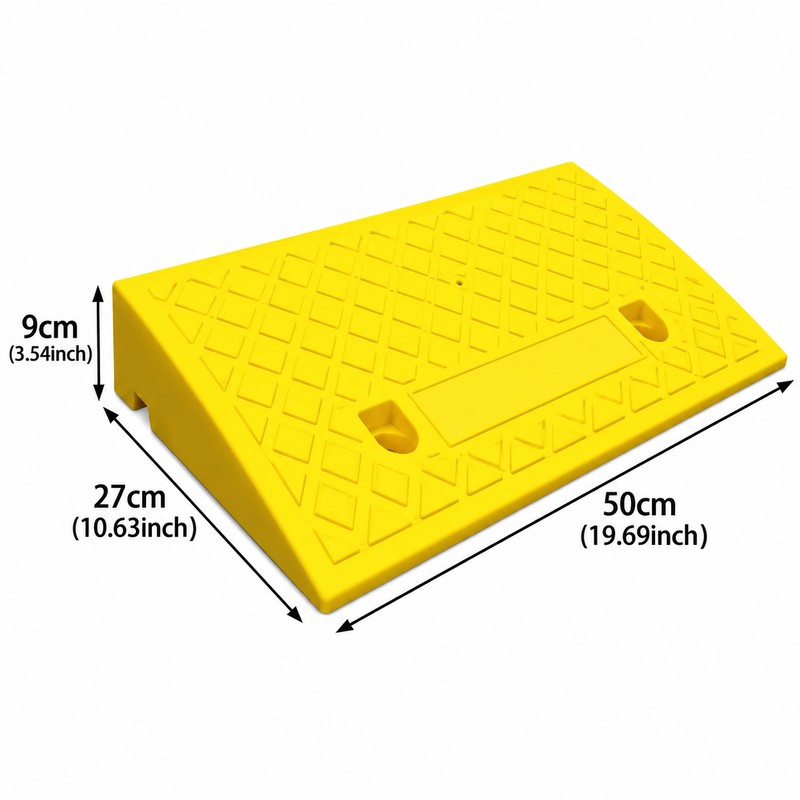 Threshold Ramp for Smooth Access – Non-Slip Plastic Transition Ramp