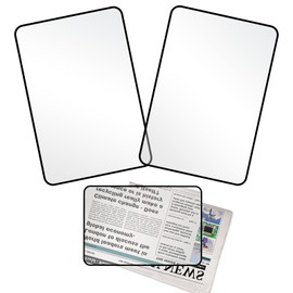 2 Pcs Page Magnifying Sheet 3X Lightweight Optical Plastic Bookmark Flat Magnifier 7.1 X 4.7inch Full Page Magnifier Sheet for The People with Low Vision Reading Small Prints Books Bible Magazines