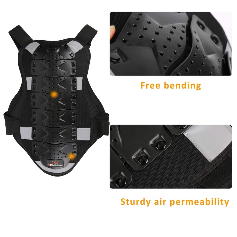 RIDBIKER Chest Protector Motorcycle, Dirt Bike Gear Body Armor Vest