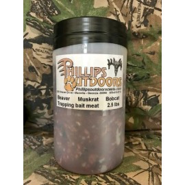Phillips Outdoors Inc Trapping Bait Muskrat Meat, 2.5 lbs.  Phillips Outdoors Inc.