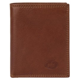 piké Genuine Leather Wallet for Men, Women, Vintage Wallet Made of Cowhide Leather, 3-Way Folding, Wallet with Viewing Window, Brown, 022067, brown, Standard size
