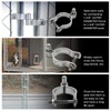 4pcs Chain Link Fence Gate Post Hinge for Outside Diameter