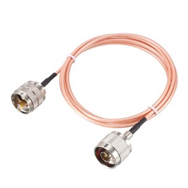 uxcell UHF (PL259) Male to N-Type Male Antenna Cable RG316 Coax Cable 4 Ft for Antenna Analyzer Ham Radio Transceiver