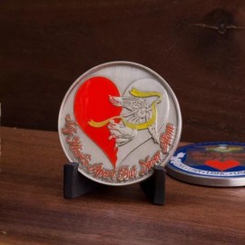 My Heart's Apart But Never Alone Challenge Coin