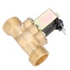 G3/4" Normally Open Brass Solenoid Electromagnetic Valve Water Inlet Switch