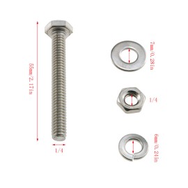 E-outstanding One-Way Tamper Resistant Screw 4 Set 304 Stainless Steel Sign Post Mounting Bolts Hardware Accessories for Stop Signs Traffic Signs