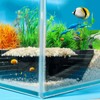 Aquarium Undergravel Fish Tunnel Hide Cave Corner Tank Decorations Tunnel