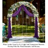 Chiffon Wedding Arch Draping Fabric 2 Panles 6 Yard Purpl