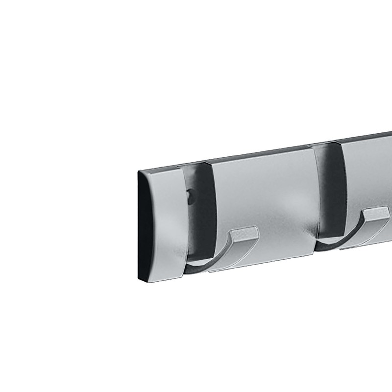 Thickened Invisible Hook 5 Hook Wall Mounted Coat Rack Folding