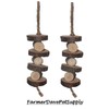 Organic Stacked Apple Chew Toy for Small Animals - Dual Pack