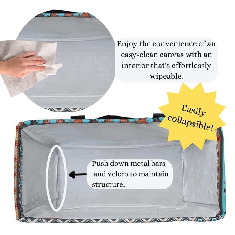 NGIL Extra Large Utility Tote Reusable Grocery Bag Oversized Collapsible