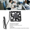 Computer Case Fan, 70mm 4-Pin PWM, Intelligent Temperature Control, Speed