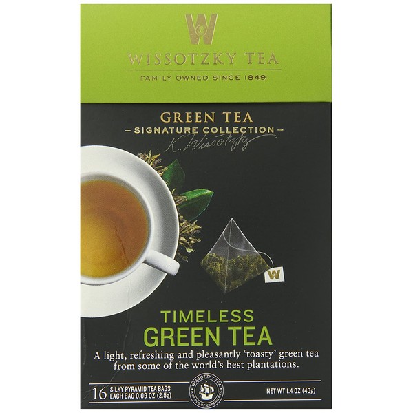 Wissotzky Signature Collection Tea Timeless Green Tea, 1.41 Ounce