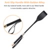 Modurio Horse Crop 33cm Mini Leather Riding Crop, Hobby Horse