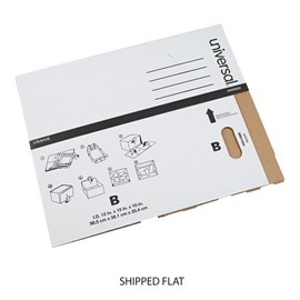 Universal Economy Boxes, 12 x 15 x 9 7/8, White, 10/Carton