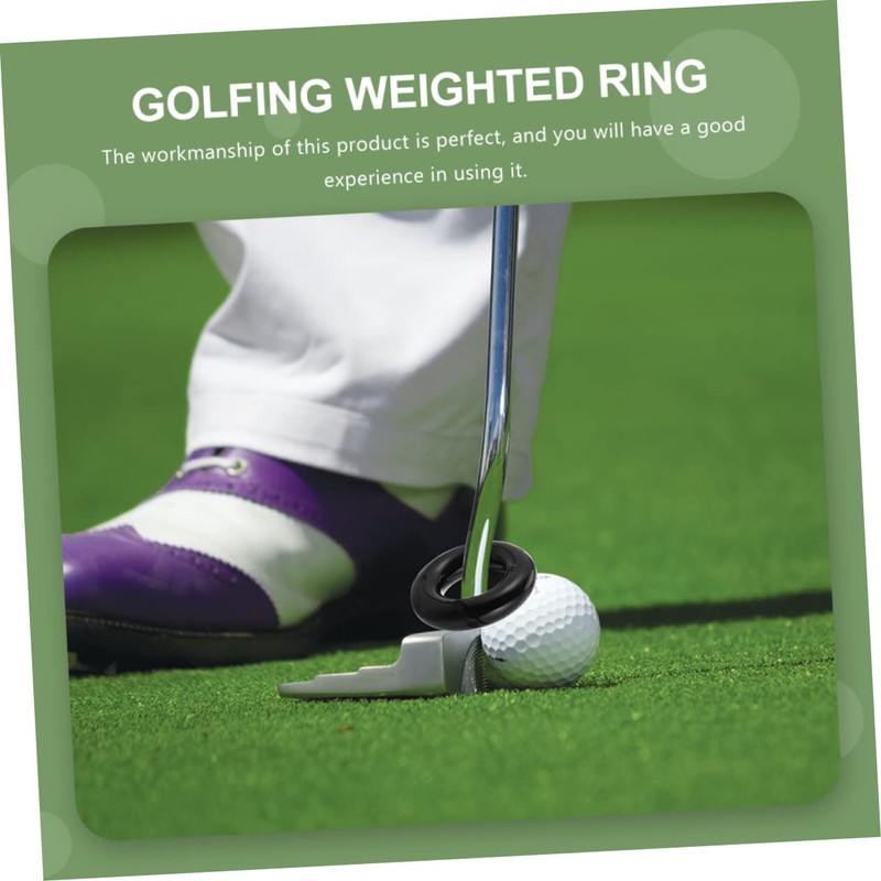 CORHAD 2pcs Golf Weighted Practicing Rings for Swing Training Lightweight