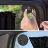2PCS Car Side Window Sun Shades, Suction Cup Universal Car