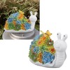 Solar Snail Statue Waterproof Cute Snail Figurine Succulents Garden Ornament