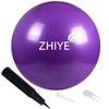 ZHIYE Purple Pilates Ball 65 CM Yoga Exercise Ball Core