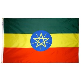Ethiopia Flag Nylon 3 ft. x 5 ft.