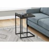 Monarch Accent Table C-shaped End Side Snack Living Room Bedroom