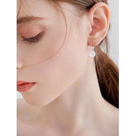 Dorunmo Sand Dollar Earrings 925 Sterling Silver Sand Dollar Jewelry Gift for Women