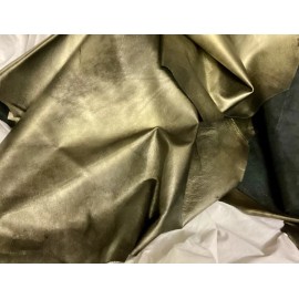 Citrine Distressed Leather Cowhides,  (Antique Gold)TW201
