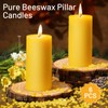 Sunwinx 6 Pack Pure Beeswax Pillar Candles– 210 Hours Long