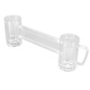 430ml Beer Mug Double Conjoined Beer Glass Drop Resistant Acrylic