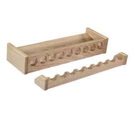 Custom Fishing Rod Rack, Solid Maple Wood | 9 Rods, 20 Inches