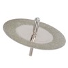 10PCS Thin Diamond Cutting Disc with Rod Round Grinding Sanding