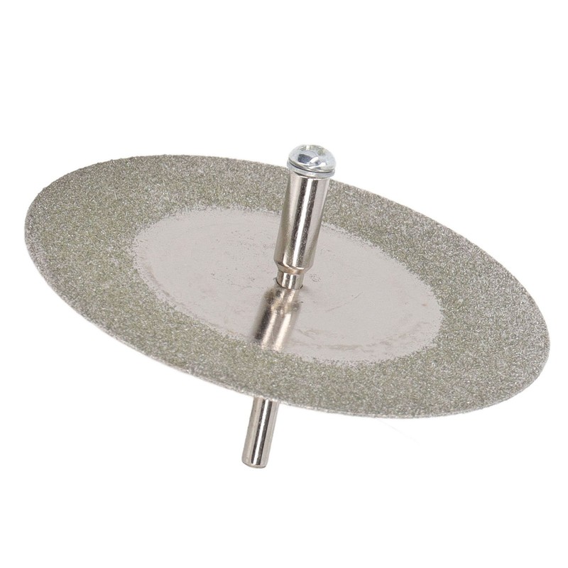 10PCS Thin Diamond Cutting Disc with Rod Round Grinding Sanding