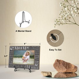 HONPHAX Mom Picture Frame, Mothers Day Gifts Birthday Gifts for Women Mom Photo Frame 4 x 6 Photo/FrameS02