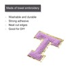 sourcing map Chenille Letters T Patches Large Size 80mm/3.15 Inch